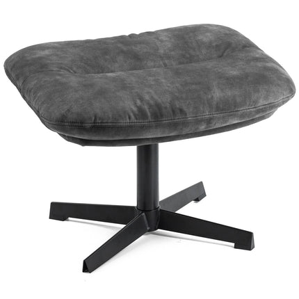 Poef velvet dark grey
