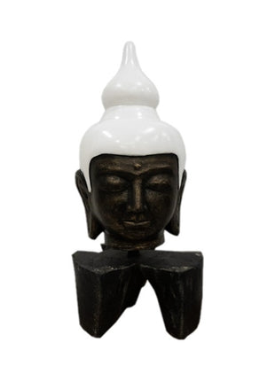 Ornament Boeddha hoofd teak L