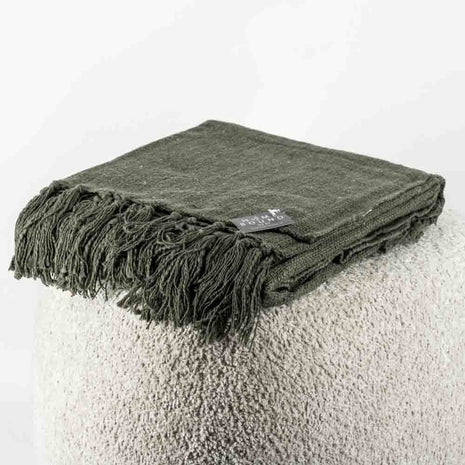 Plaid cosy green 130x 161