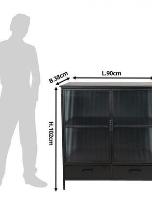 Kast metaal 102 cm