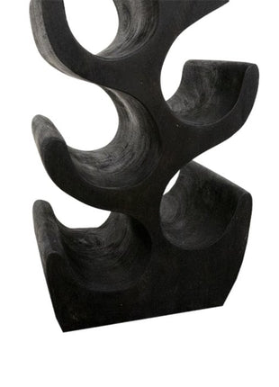 Suarhouten wijnrek Zwart S