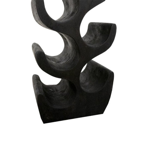 Suarhouten wijnrek Zwart S