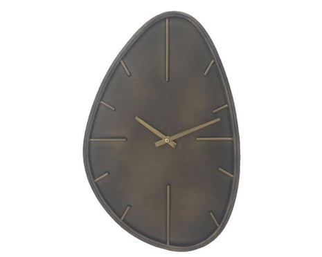 Wandklok organisch asymmetrisch - Brons - Metaal - 30 × 48 cm