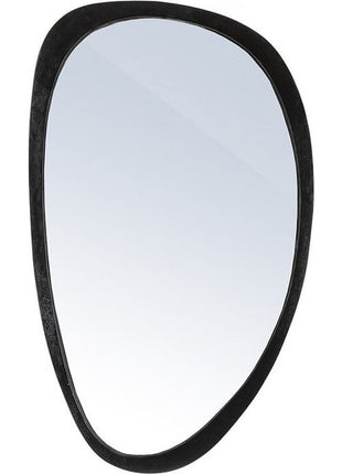 Spiegel - Wandspiegel - Asymmetrisch - Asymmetrische Spiegel - Ovaal - Ovale Spiegel - Zwart - 120 cm