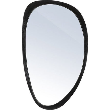 Spiegel - Wandspiegel - Asymmetrisch - Asymmetrische Spiegel - Ovaal - Ovale Spiegel - Zwart - 120 cm