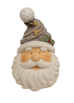 Kerstman hoofd met licht