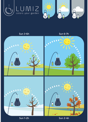 Solar lampion 45 cm