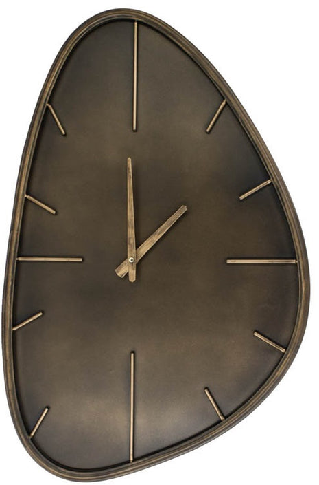 Wandklok organisch asymmetrisch - Brons - Metaal - 46 × 71 cm