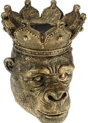 Bloempot Aap - Bloempotten - Plantenbakken - Bloempotten Voor Buiten - Bloempotten voor Binnen - Plantenbak - Goud - Brons - 30 cm breed