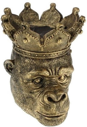 Bloempot Aap - Bloempotten - Plantenbakken - Bloempotten Voor Buiten - Bloempotten voor Binnen - Plantenbak - Goud - Brons - 30 cm breed
