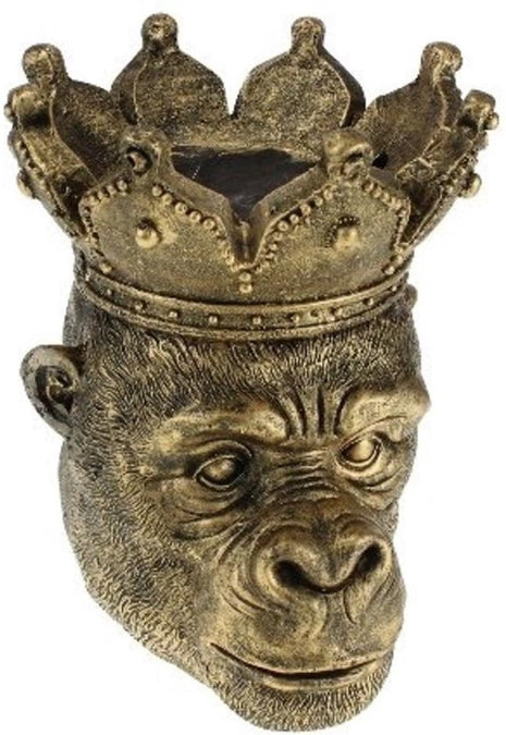 Bloempot Aap - Bloempotten - Plantenbakken - Bloempotten Voor Buiten - Bloempotten voor Binnen - Plantenbak - Goud - Brons - 30 cm breed