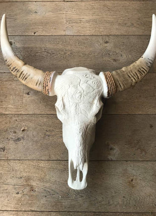 Skull gegraveerd indiaan B 68 x 80 cm