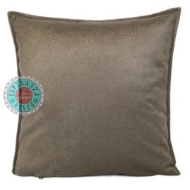 Velvet kussen olijgroen 45 x 45 cm
