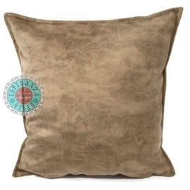Velvet kussen licht taupe 45 x 45 cm