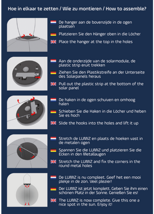 Solar Lampion 28 cm