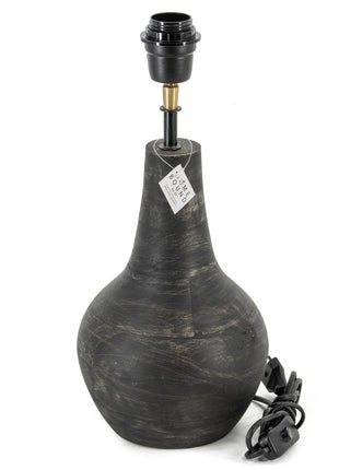 Lampenvoet hout zwart