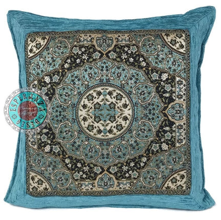 Turqoise Mandala kussenhoes 45 x45