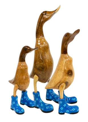 Eenden blauw set van 3