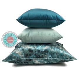 Velvet kussenpetrol 45 x 45