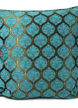 Honingraat turquoise kussenhoes/cushion cover ± 70x70cm