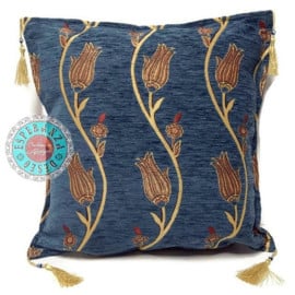 Flowerstring blue 45 x 45 cm
