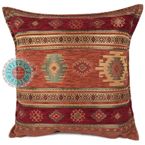 Aztec brique kussenhoes ± 45x45cm