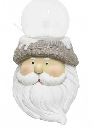 Kerstman sneeuwbol 27 cm  met licht