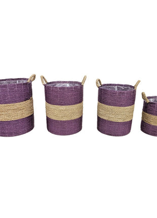 Mand Nila aubergine set van 4