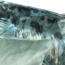 Velvet kussenpetrol 45 x 45