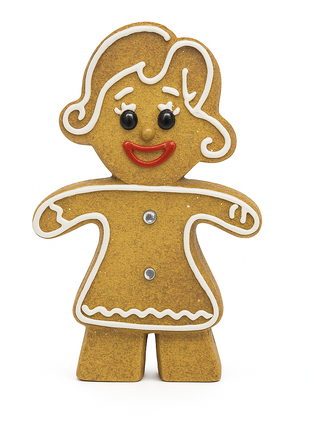 Peperkoek vrouw 24 cm met licht