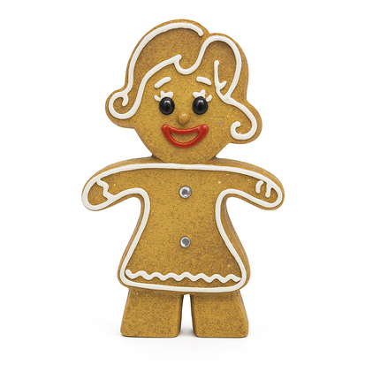 Peperkoek vrouw 24 cm met licht