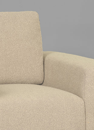 Bank Ferraro - Zand - Stof - 1-Zits