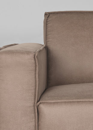 LABEL51 Bank Kay - Taupe - Microfiber - Rechts