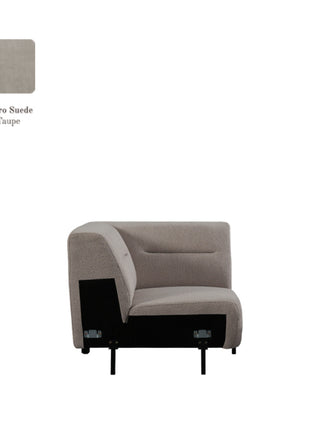 Bank Nero - Taupe - Micro Suede