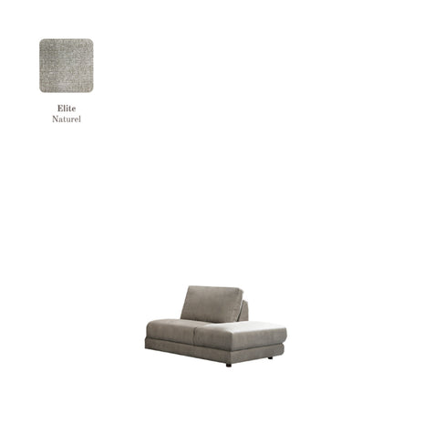 Bank Rocca - Naturel - Stof - Ottomane Links VS