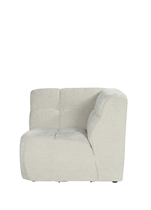 Bank Valentino - Naturel - Stof - Hoek