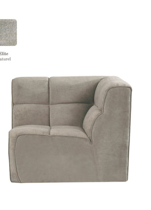 Bank Valentino - Naturel - Stof - Hoek