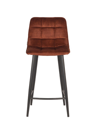 Barkruk Jelt - Rust - Velours - Zithoogte 65