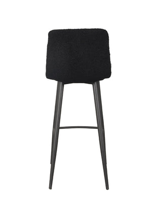 Barkruk Jep - Zwart - Teddy - Zithoogte 78