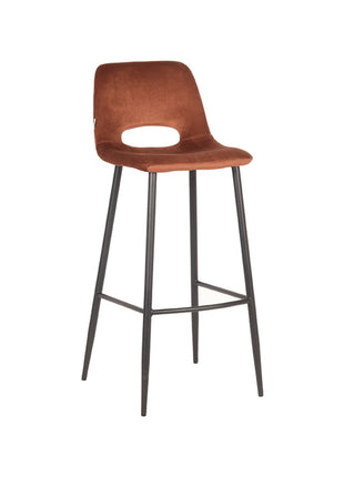 Barkruk Josh - Rust - Fluweel - Zithoogte 78