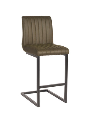 LABEL51 Barkruk Milo - Army green - Microfiber - Zithoogte 65