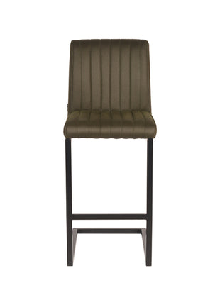 LABEL51 Barkruk Milo - Army green - Microfiber - Zithoogte 65