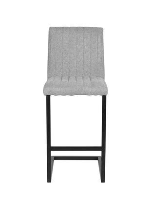 Barkruk Milo - Zinc - Synthetisch - Zithoogte 65