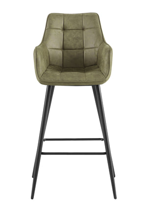 Barstoel Lucille Arm CEP 04 Army Groen