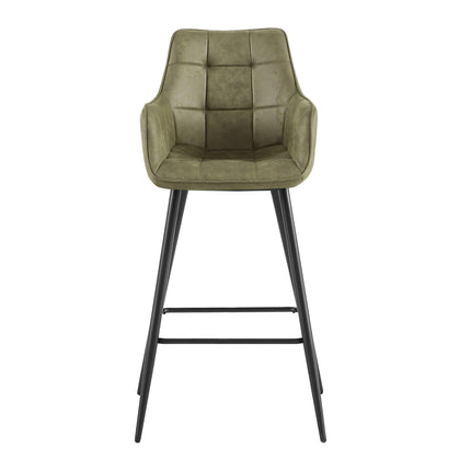 Barstoel Lucille Arm CEP 04 Army Groen