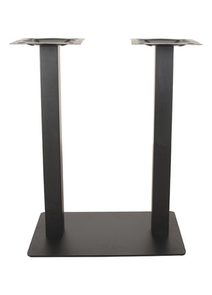 Bartafel Tafelpoot Dubbel - Zwart - Metaal - Dubbel - 92 cm