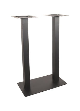 Bartafel Tafelpoot Dubbel - Zwart - Metaal - Dubbel - 108 cm