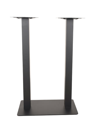 Bartafel Tafelpoot Dubbel - Zwart - Metaal - Dubbel - 108 cm