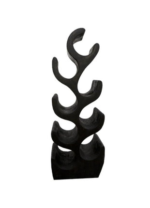 Suarhouten wijnrek Zwart S