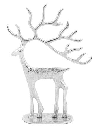 Beeld rendier zilver